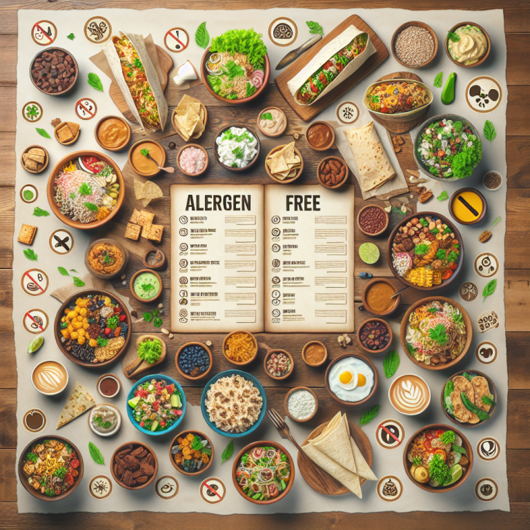 Chipotle Allergy Menu