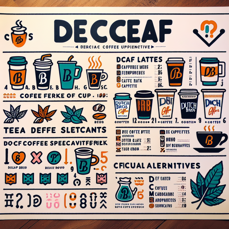 Dutch Bros Decaf Menu