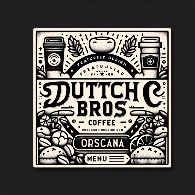 Dutch Bros Coffee Corsicana Menu