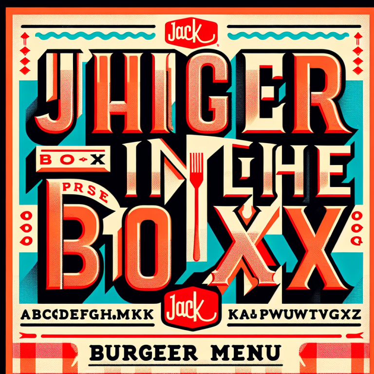 Jack In The Box Burger Menu