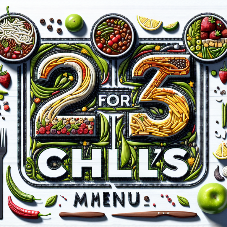 2 For $25 Chili’s Menu