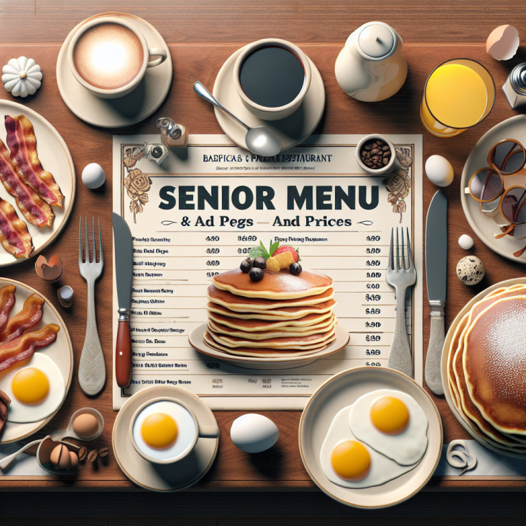 Ihop Senior Menu And Prices