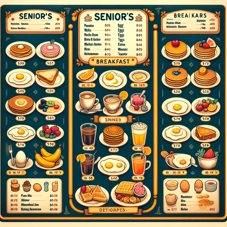 Ihop Senior Menu With Prices And Pictures