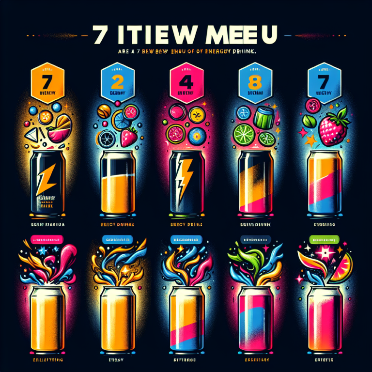 7 Brew Menu Energy Drinks