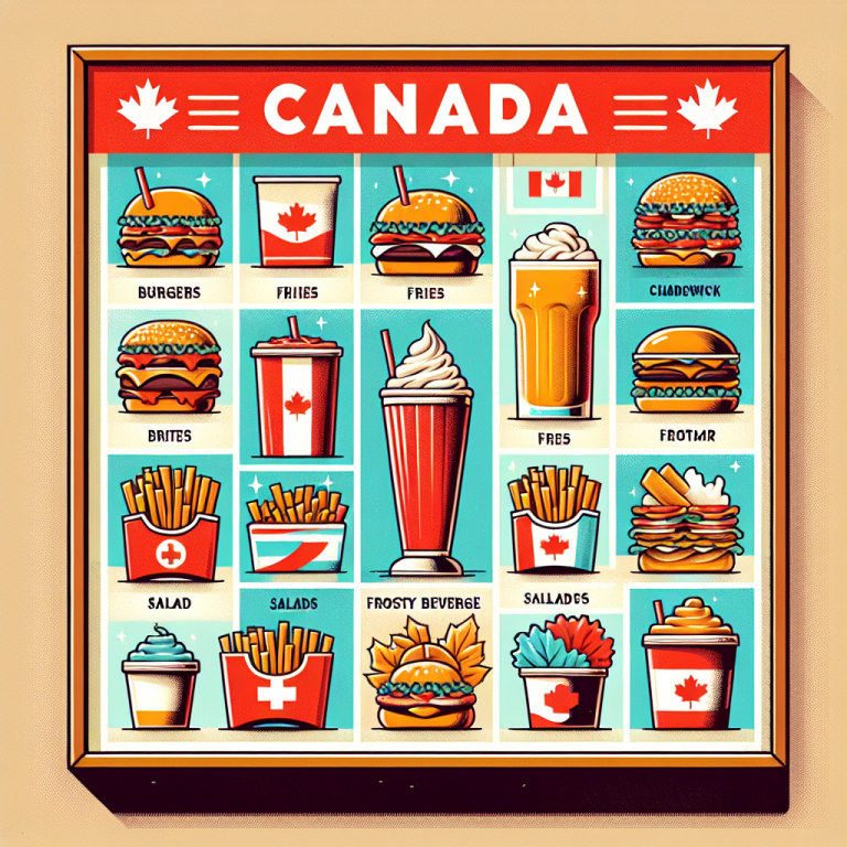 Wendy’s Canada Menu