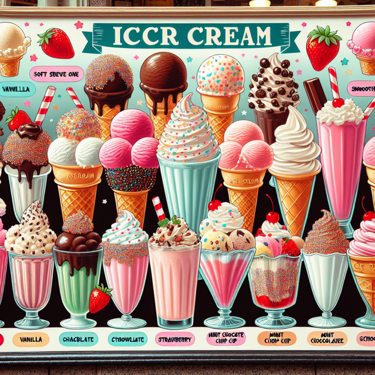 Dairy Queen Ice Cream Menu