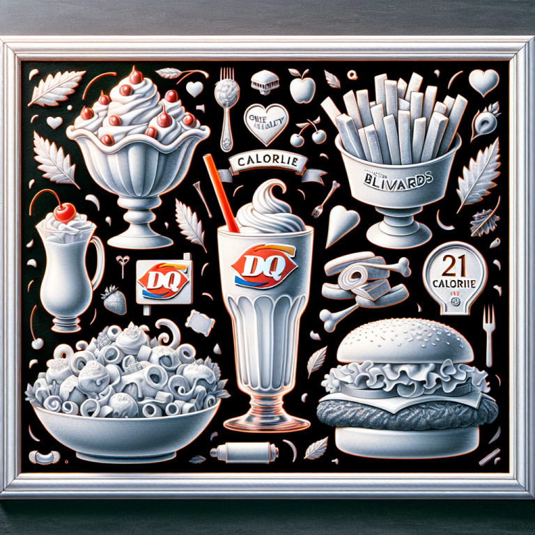 Dairy Queen Calorie Menu