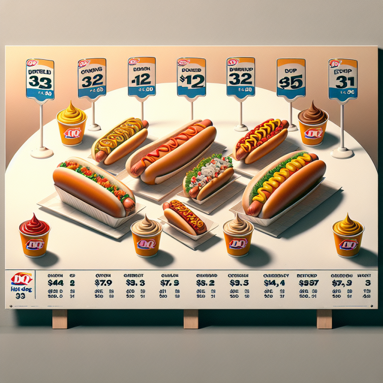 Dairy Queen Hot Dog Menu With Prices