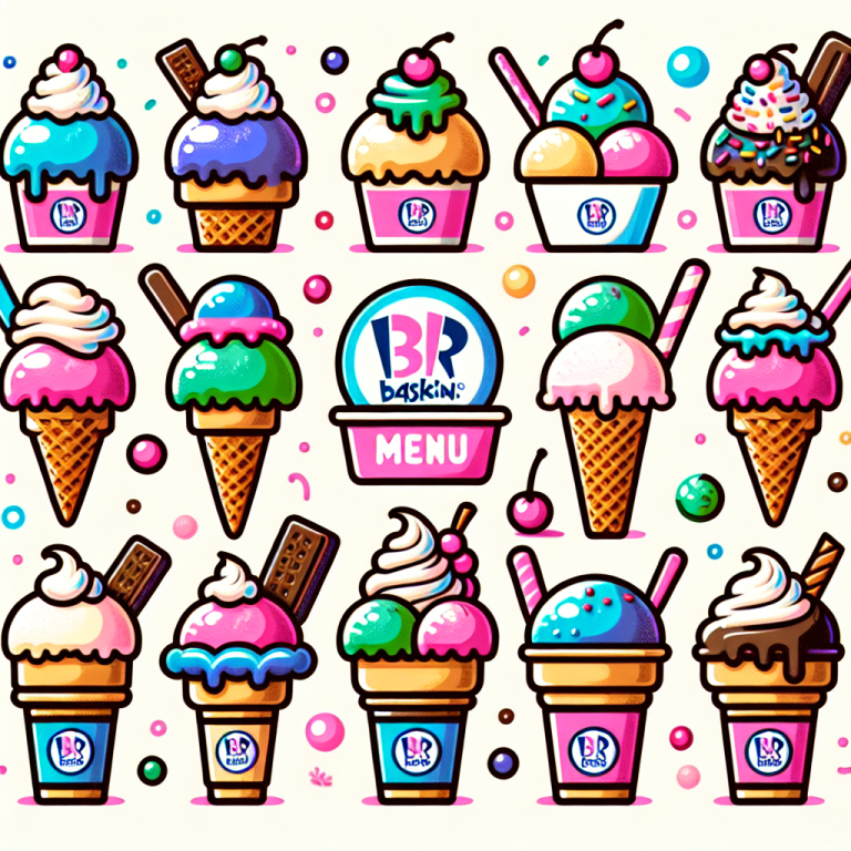 Baskin-Robbins Menu