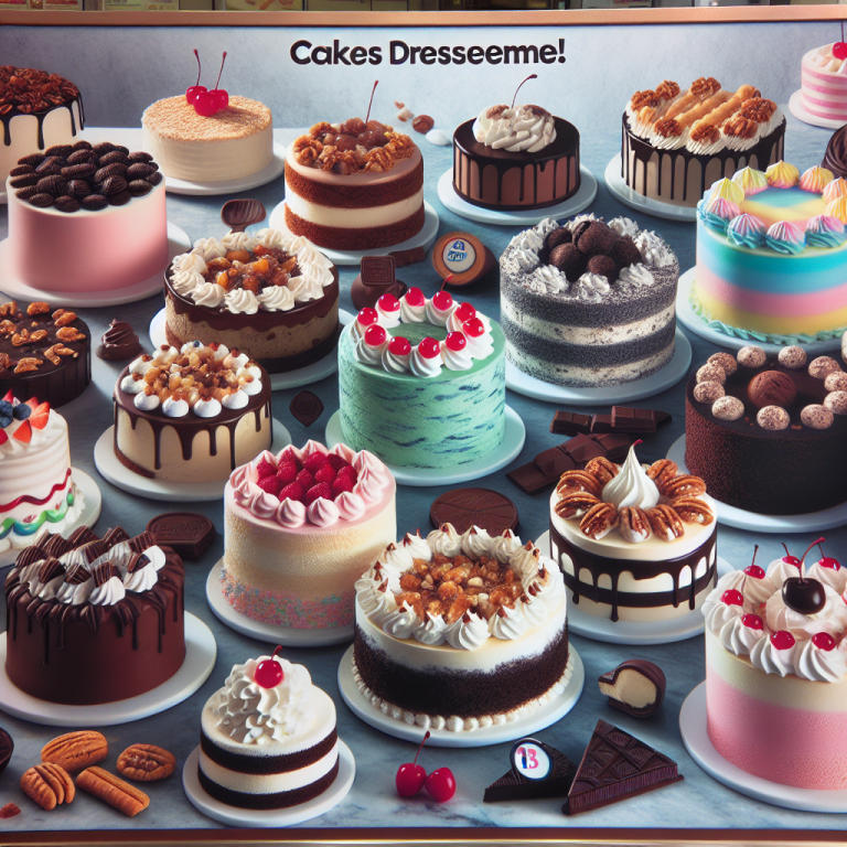 Baskin-Robbins Cake Menu