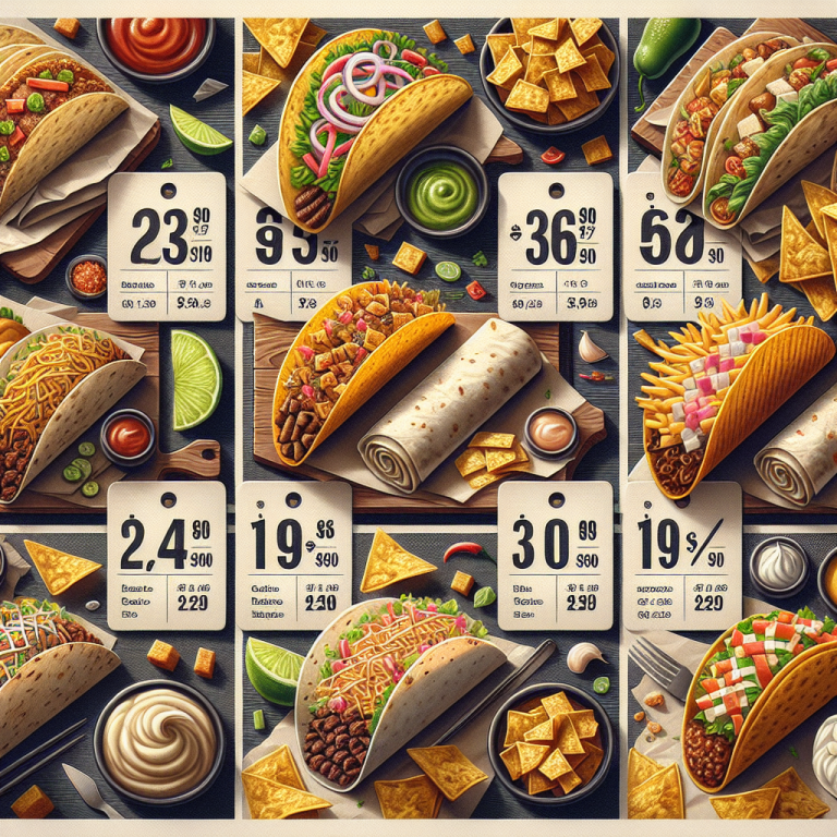 Del Taco Menu With Prices And Pictures