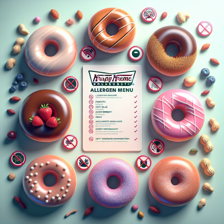 Krispy Kreme Allergen Menu