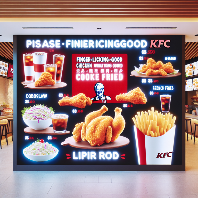 Price Kfc Menu