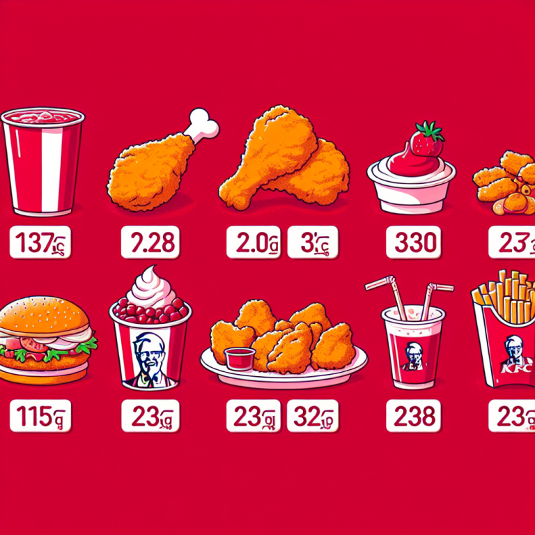 Kfc Menu Calories