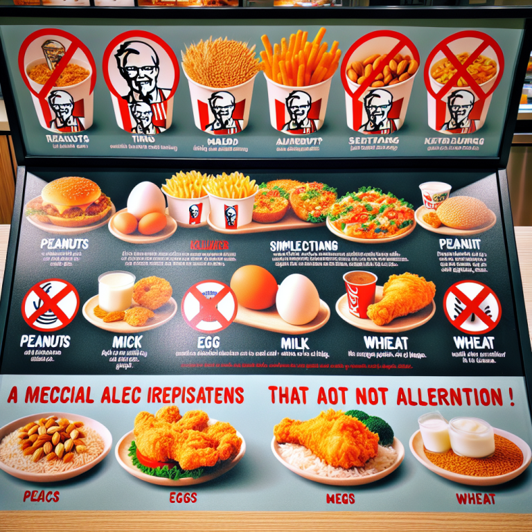 Kfc Allergy Menu