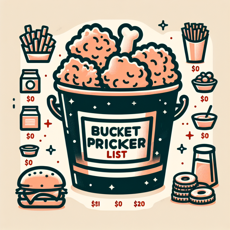 Bucket Price List Kfc Menu