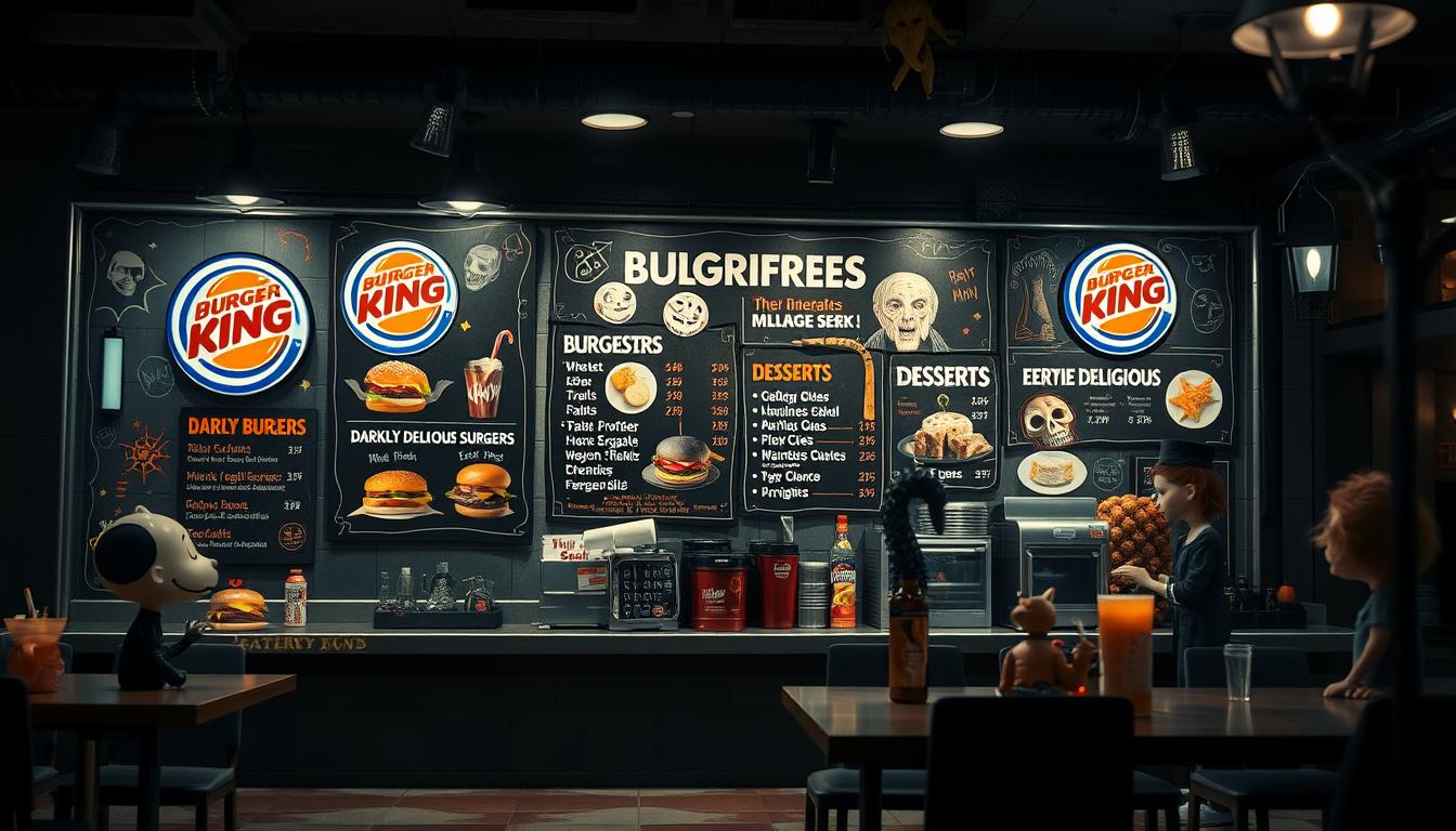 Burger King Addams Family Menu