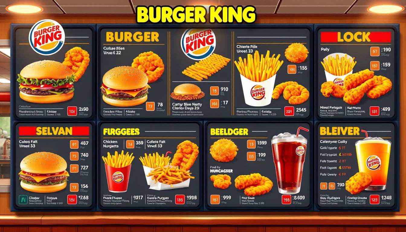 Burger King Menu Nutrition