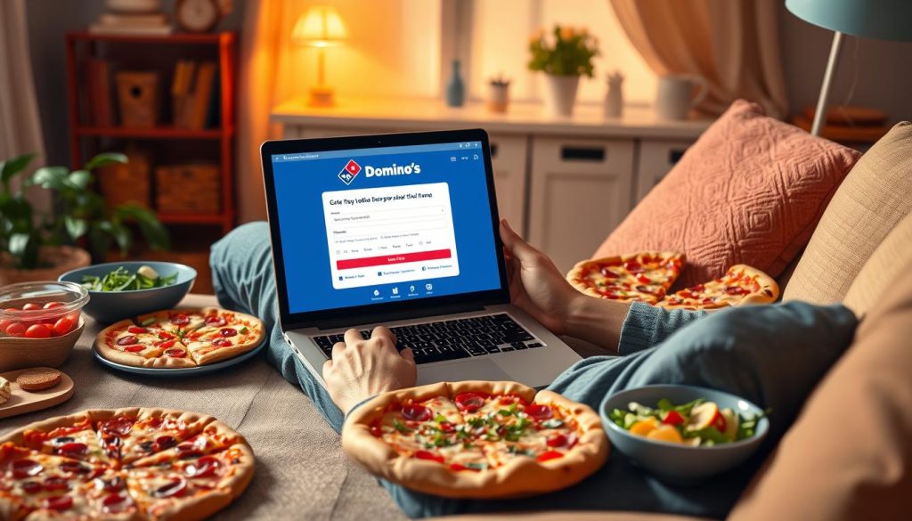 Domino's online ordering benefits