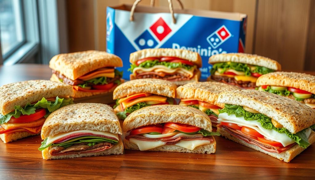 Domino's sandwich delivery options