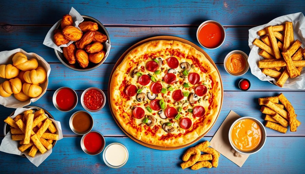 Domino's side orders and pizza add-ons