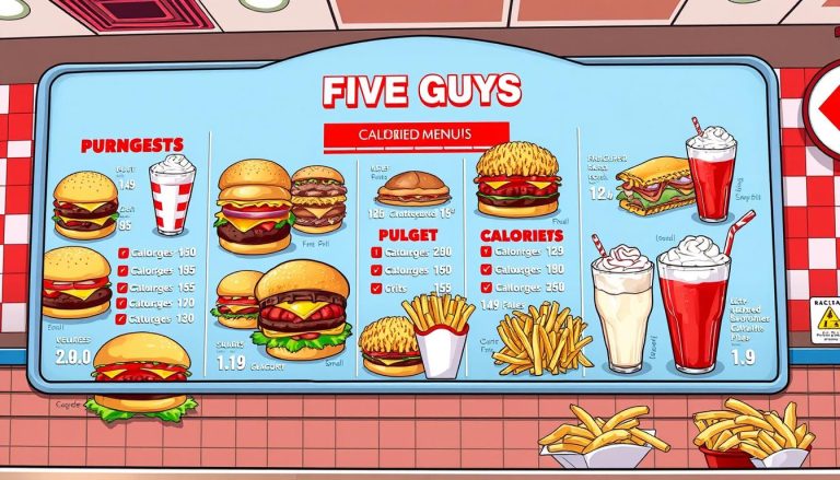 Five Guys Menu Calories