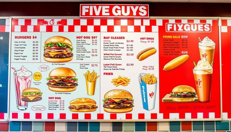 Five Guys Menu With Prices