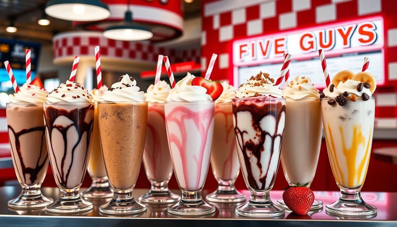 Five Guys Milkshake Menu