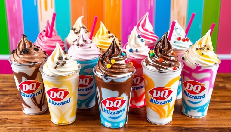 Full Dairy Queen Blizzard Menu