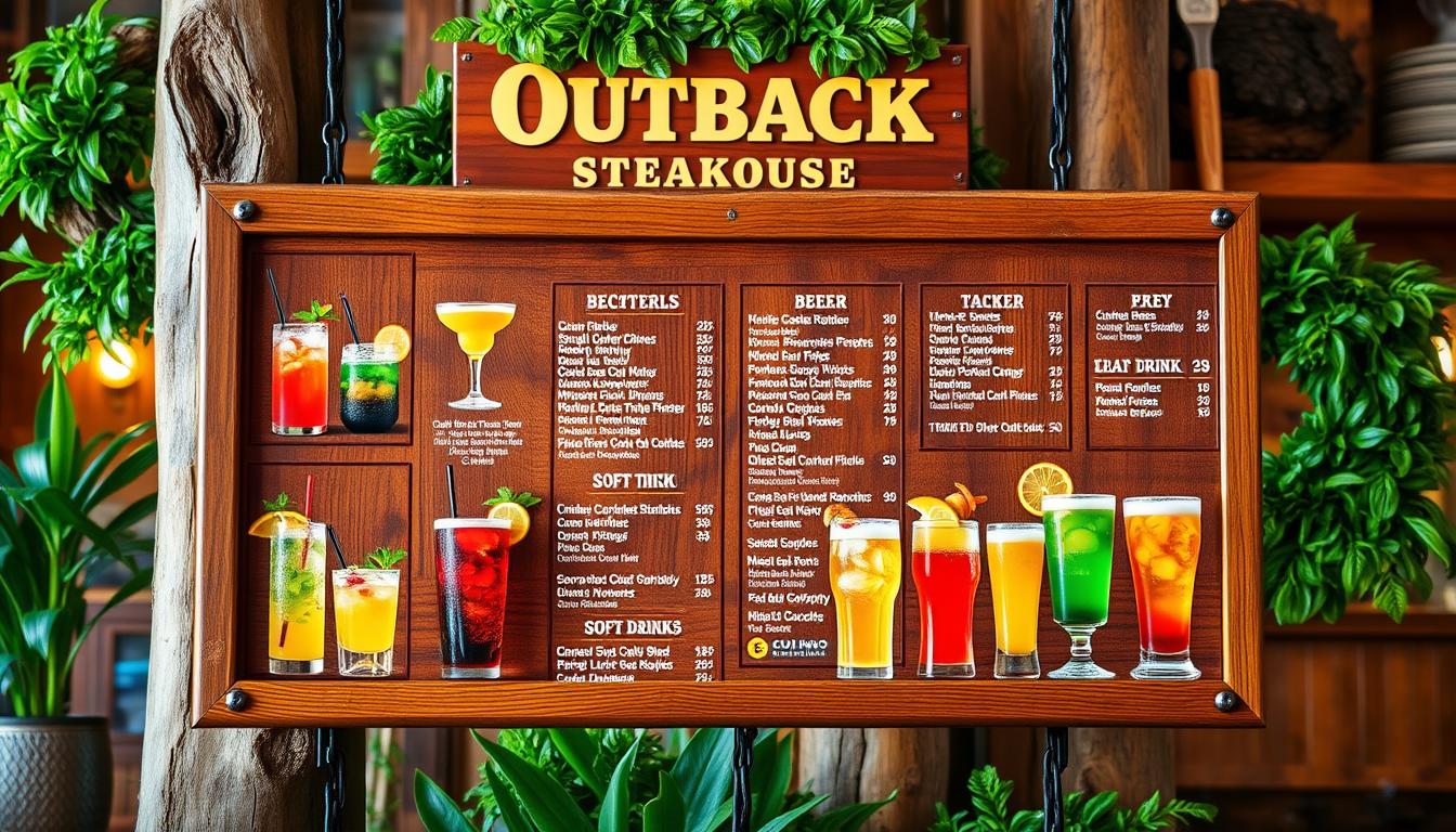 Outback Steakhouse Drink Menu