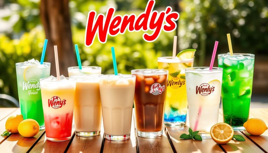 Wendy's beverages selection