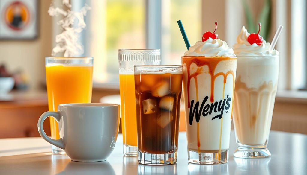 Wendy's breakfast beverages