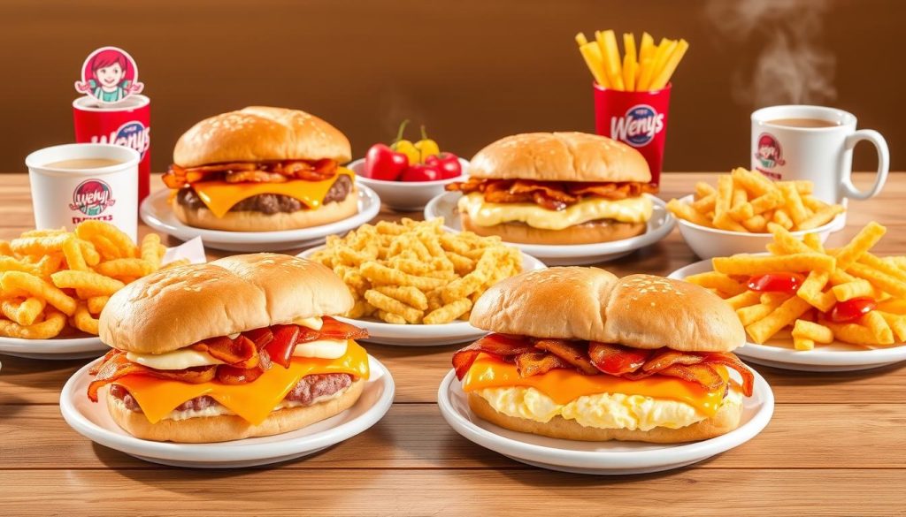 Wendy's breakfast menu