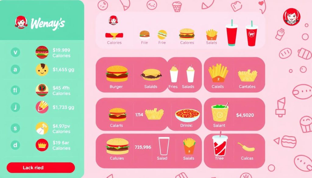 Wendy's calorie tracker