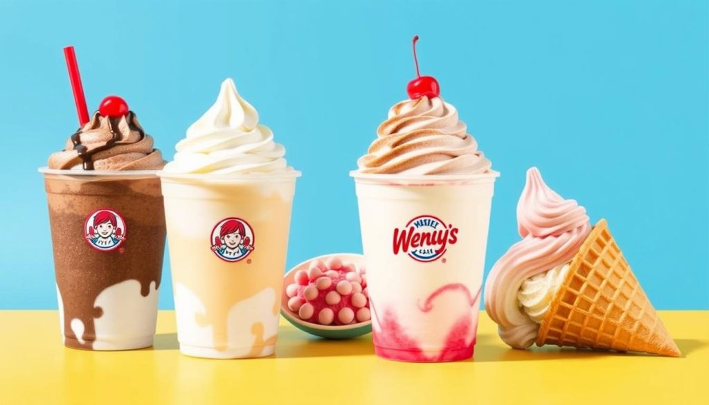 Wendy's desserts selections