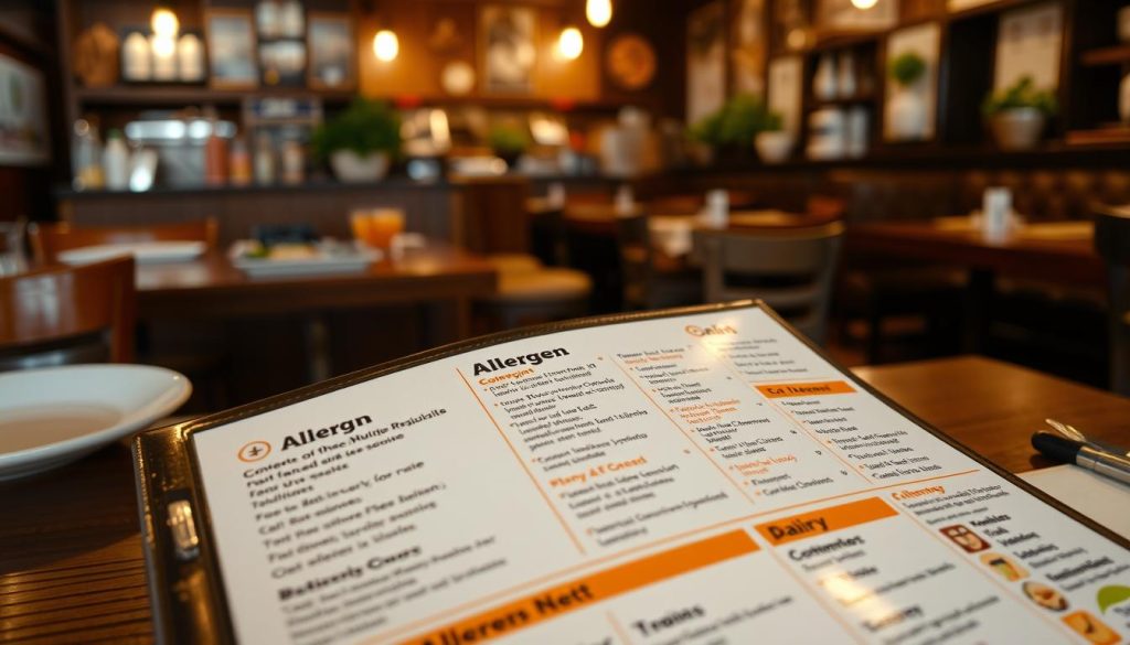 allergen menu updates