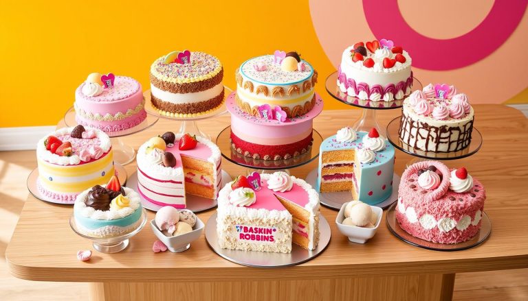 baskin-robbins cake menu