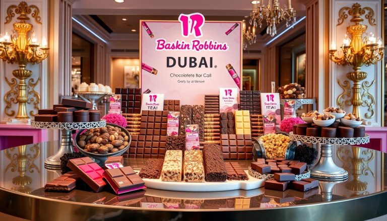 baskin robbins dubai chocolate bar menu