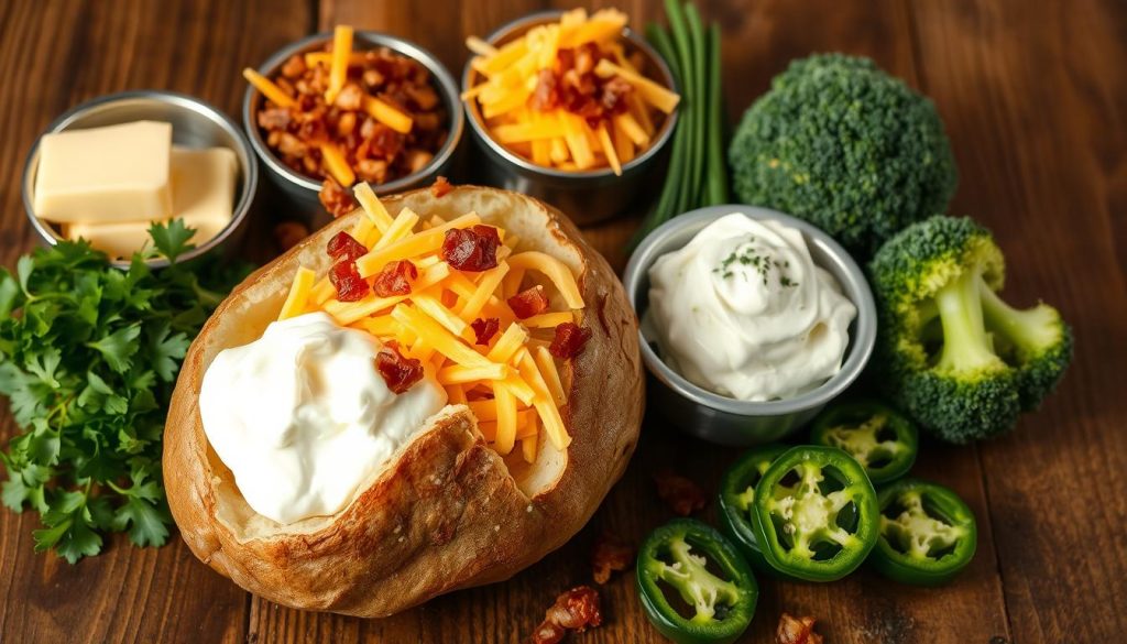 fresh toppings for baked potatoes