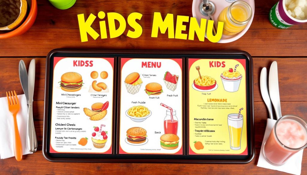 kids menu at Longhorn Steakhouse