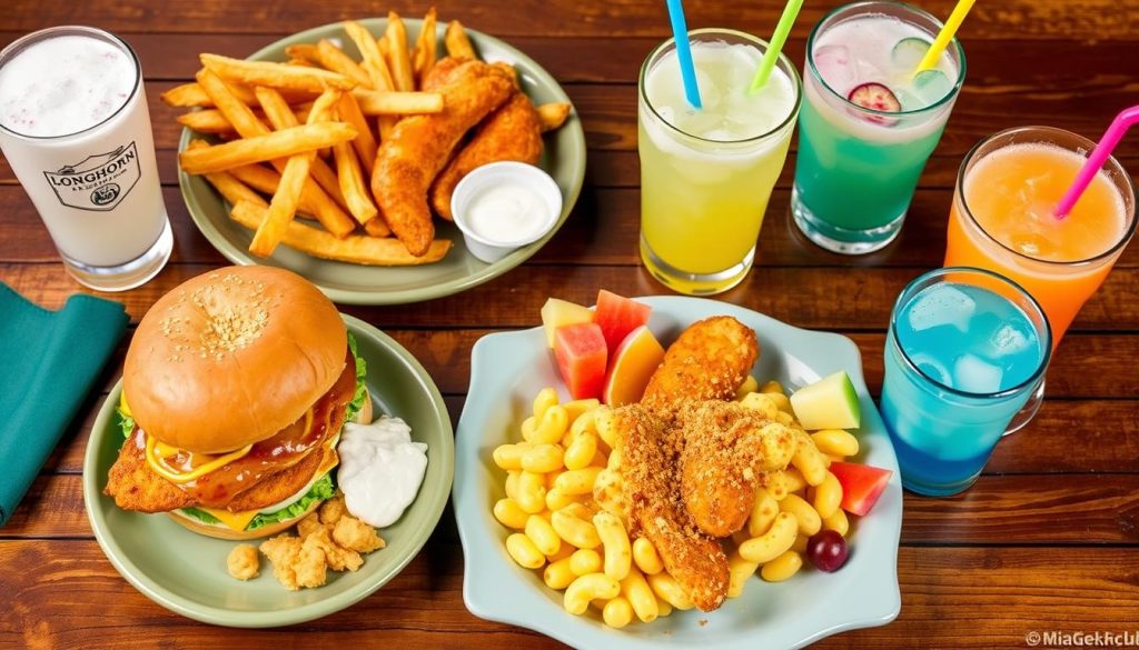 longhorn steakhouse kids meal options