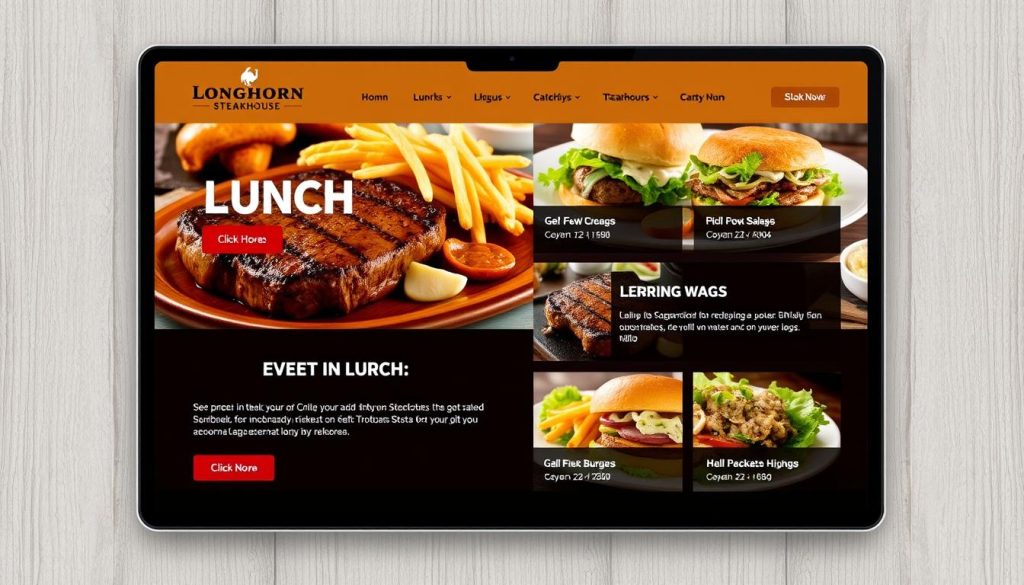 longhorn steakhouse lunch menu online