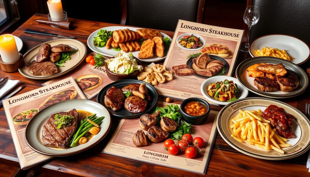 longhorn steakhouse menu options