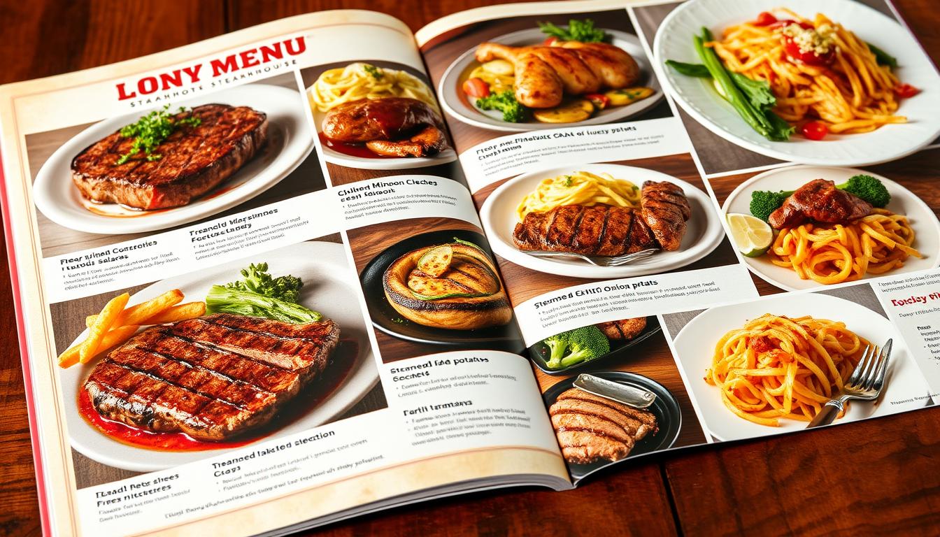 longhorn steakhouse menu with pictures