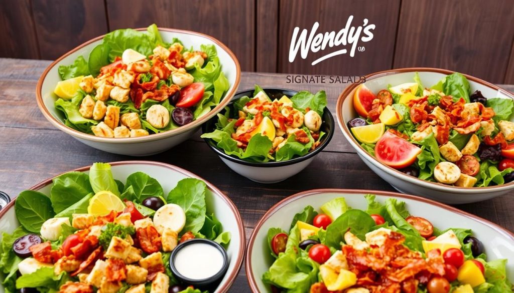 signature salads at Wendy's