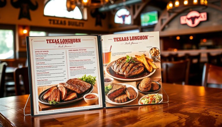 texas longhorn steakhouse menu